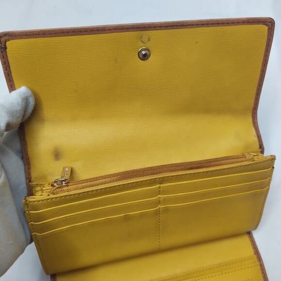 Fossil Brown Leather Credit Card ID Window Trifold Wallet - Picture 14 of 16